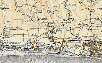 Old map of Portslade in 1898
