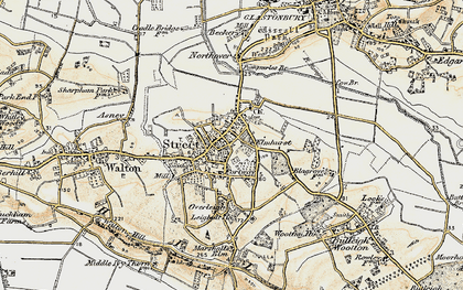 Old map of Portway in 1898-1900