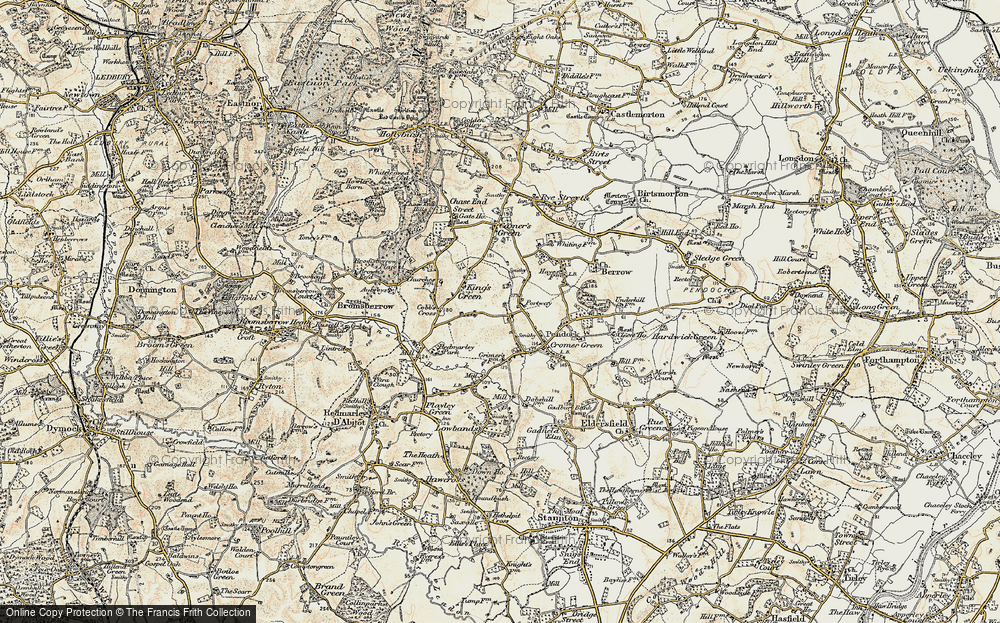 Old Map of Portway, 1899-1900 in 1899-1900
