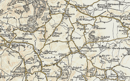 Old map of Portway in 1899-1900