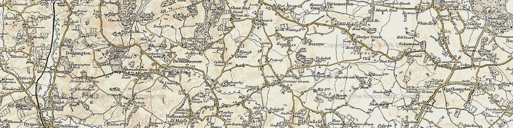 Old map of Portway in 1899-1900