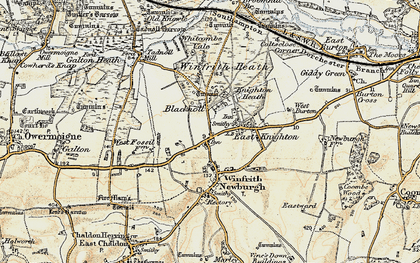 Old map of Portway in 1899-1909