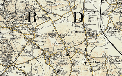 Old map of Portway in 1900-1901
