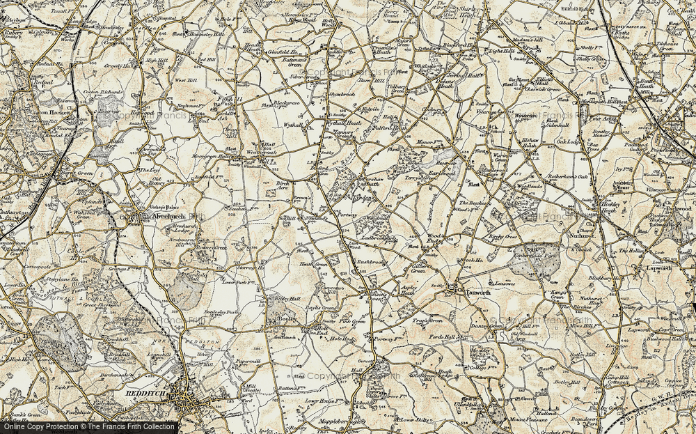 Old Map of Portway, 1901-1902 in 1901-1902