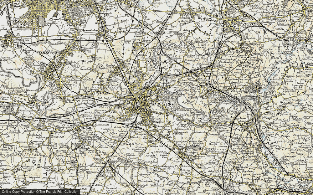 Old Map of Portwood, 1903 in 1903