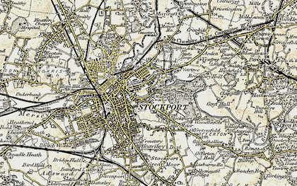 Old map of Portwood in 1903