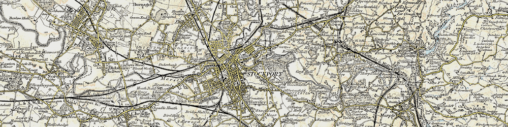 Old map of Portwood in 1903