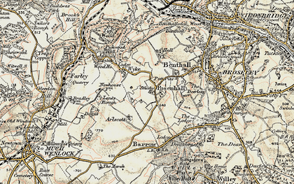 Old map of Posenhall in 1902