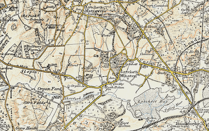 Old map of Post Green in 1899-1909