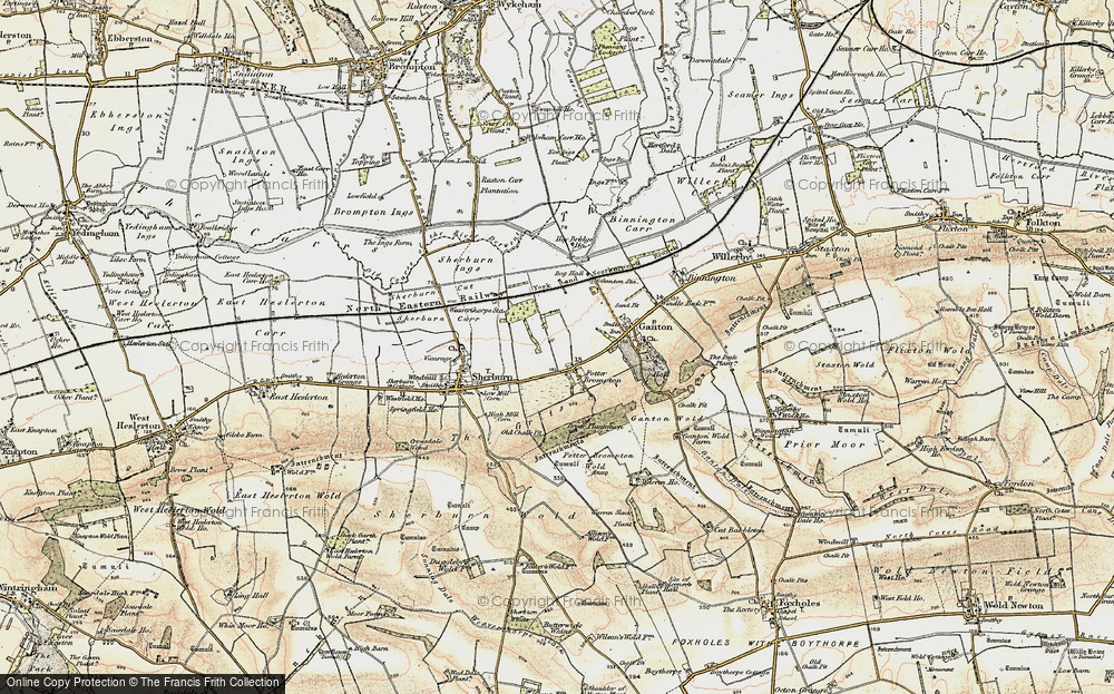 Old Map of Historic Map covering Allison Wold Fm in 1903-1904