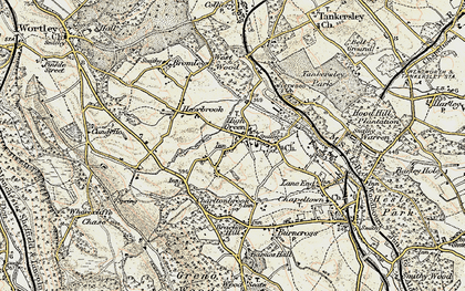 Old map of Potter Hill in 1903