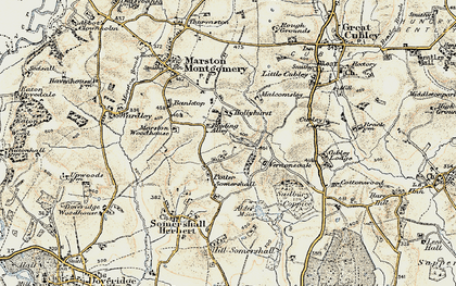 Old map of Potter Somersal in 1902