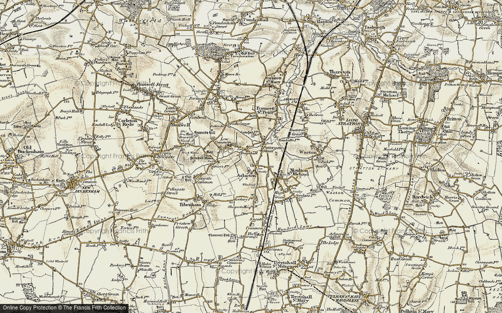 Old Map of Pottergate Street, 1901-1902 in 1901-1902