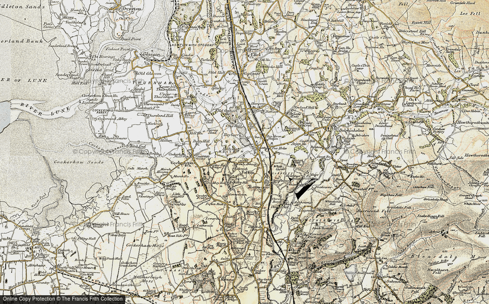 Old Map of Historic Map covering Berries Head in 1903-1904