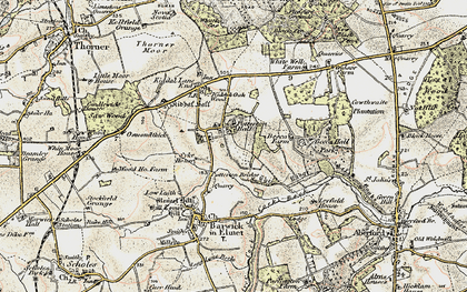 Old map of Potterton in 1903-1904