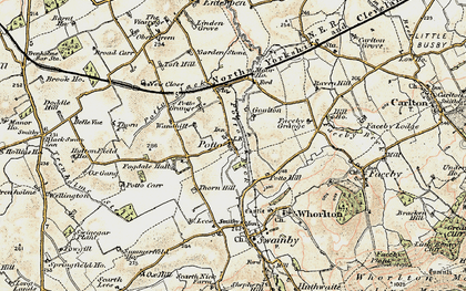 Old map of Potto in 1903-1904