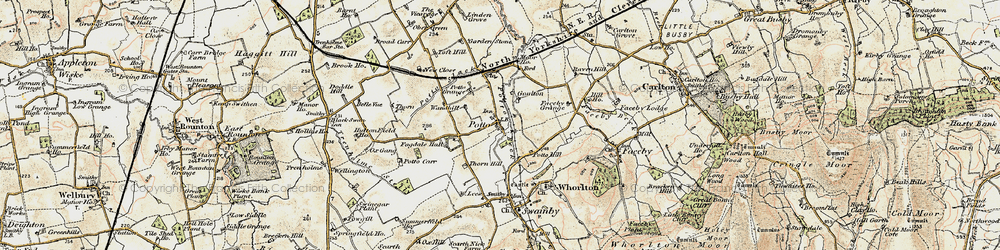 Old map of Potto in 1903-1904