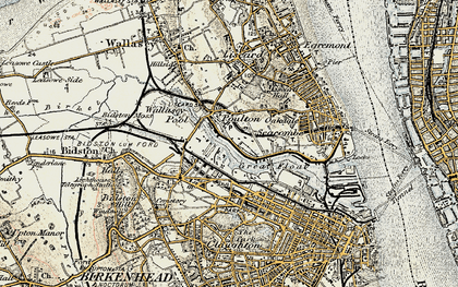 Old map of West Float in 1902-1903