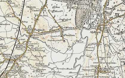 Old map of Poulton in 1902-1903
