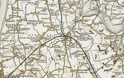 Old map of Poulton-Le-Fylde in 1903-1904