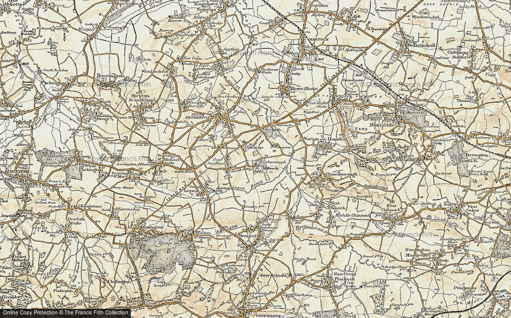 Old Map of Historic Map covering Wigborough Manor in 1898-1900