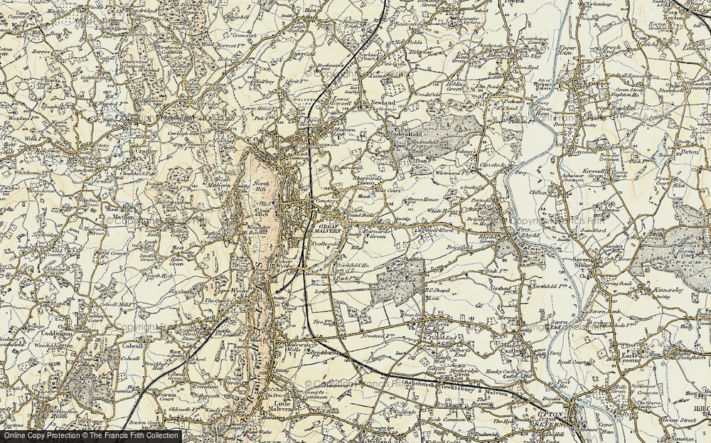 Old Map of Pound Bank, 1899-1901 in 1899-1901
