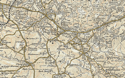 Old map of Pound Bank in 1901-1902