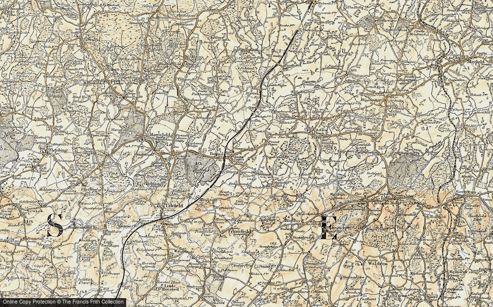 Old Map of Pound Green, 1898 in 1898