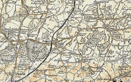 Old map of Pound Green in 1898