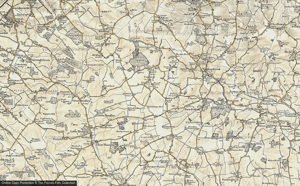 Old Map of Pound Green, 1899-1901 in 1899-1901