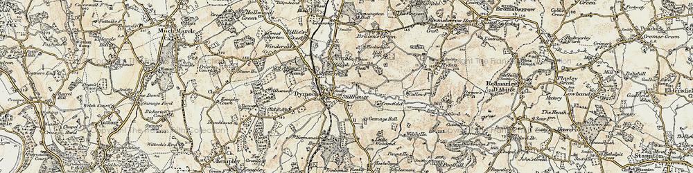 Old map of Pound, The in 1899-1900