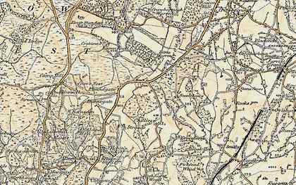 Old map of Barnsgate in 1898