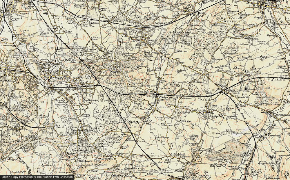 Old Map of Poverest, 1897-1902 in 1897-1902