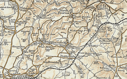 Old map of Powerstock in 1899