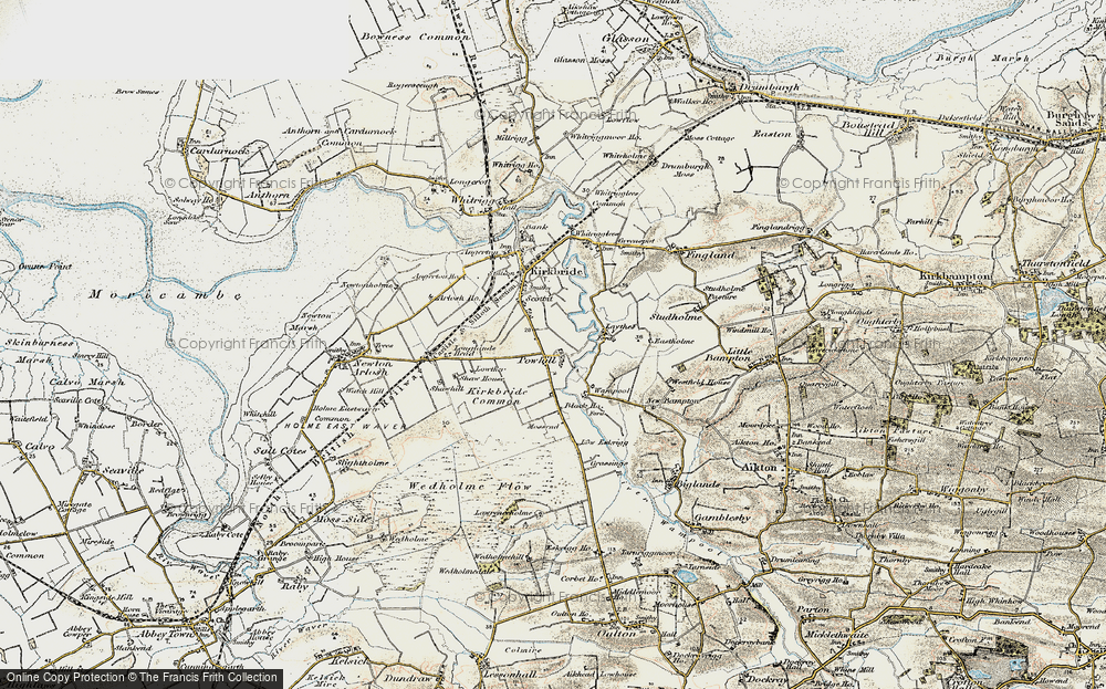 Old Map of Historic Map covering Mossend in 1901-1904