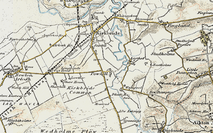 Old map of Mossend in 1901-1904