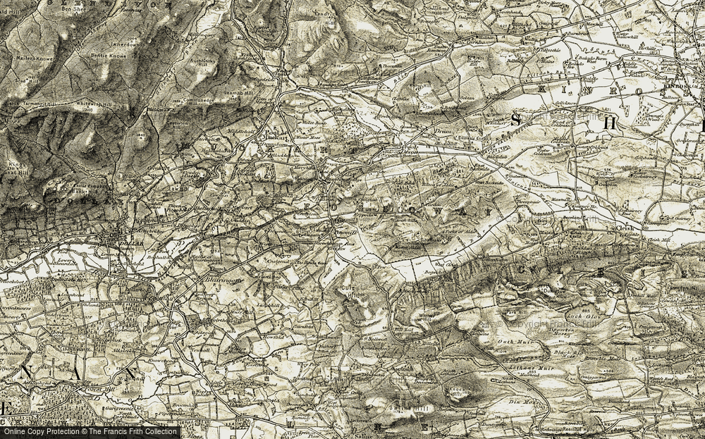 Historic Ordnance Survey Map of Powmill, 1904-1908