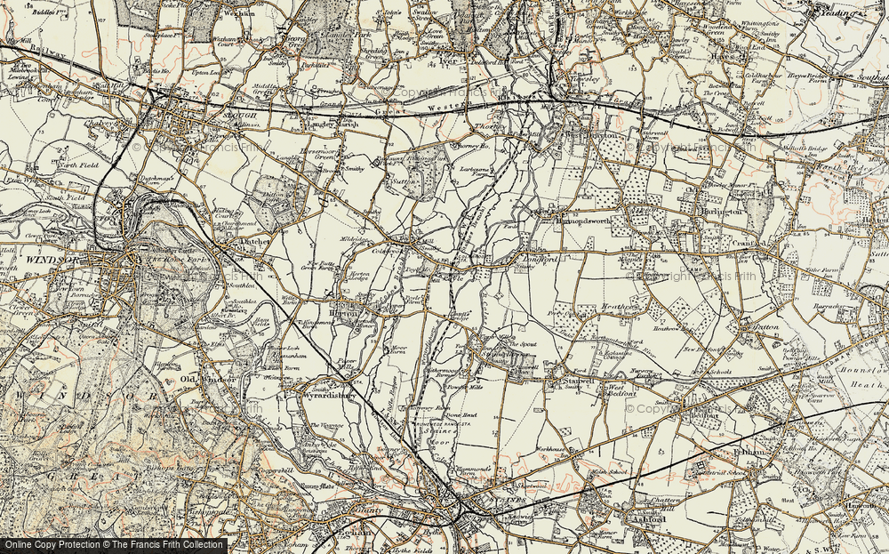 Old Map of Poyle, 1897-1909 in 1897-1909