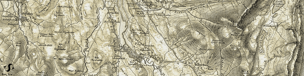 Old map of Prabost in 1909
