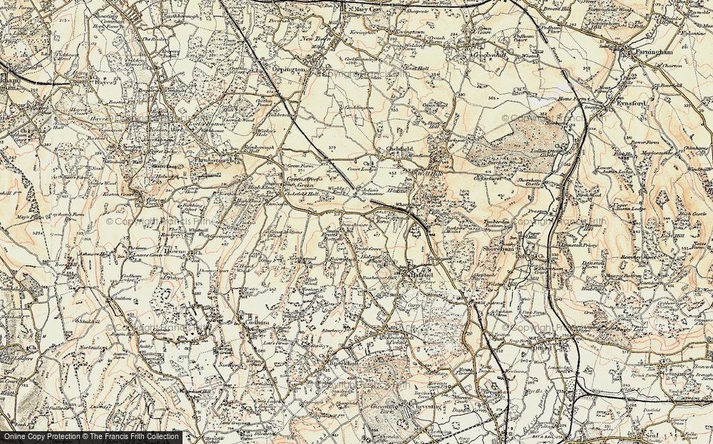 Old Map of Pratt's Bottom, 1897-1902 in 1897-1902