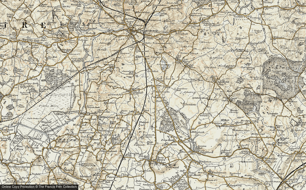 Old Map of Prees Heath, 1902 in 1902