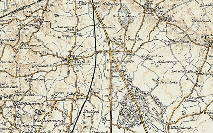 Old map of Prees Heath in 1902