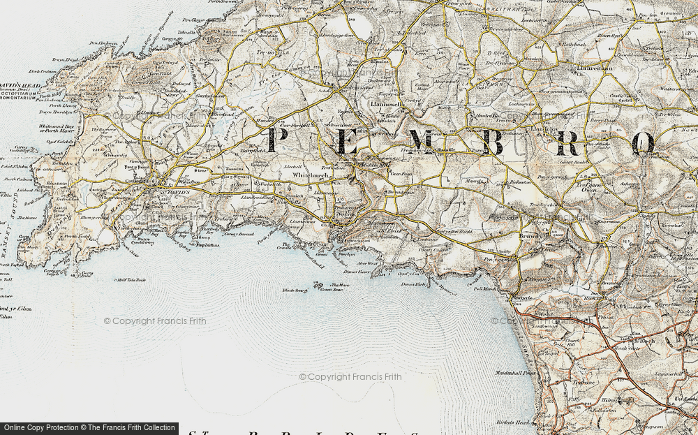 Old Map of Prendergast, 0-1912 in 0-1912