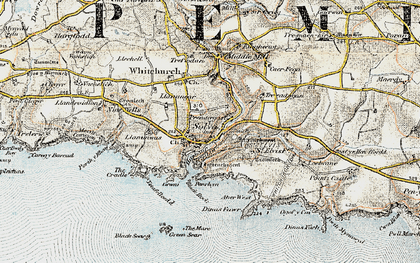 Old map of Prendergast in 0-1912