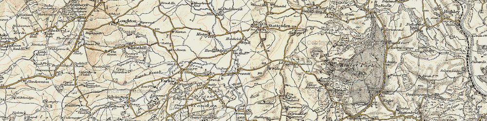 Old map of Prescott in 1901-1902