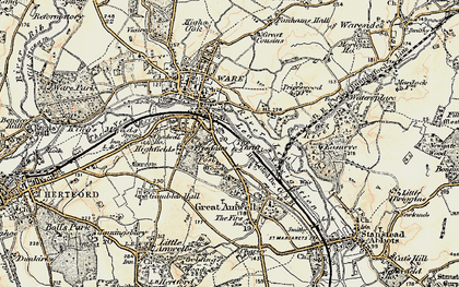 Old map of Presdales in 1898