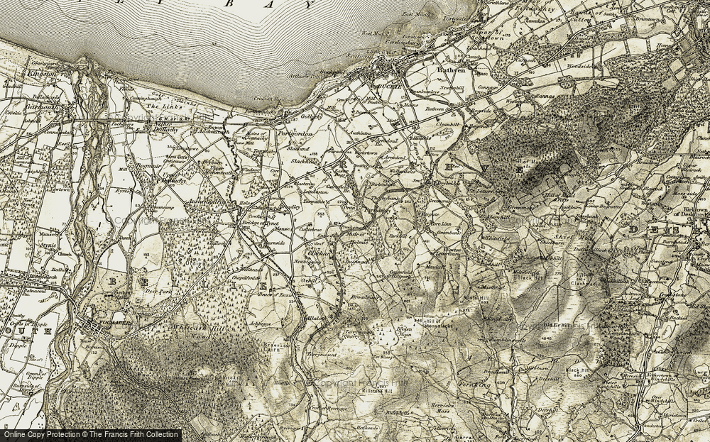 Old Map of Preshome, 1910 in 1910