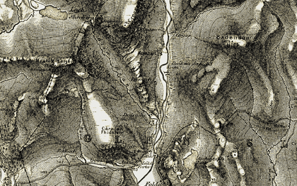 Old map of Presnerb in 1908