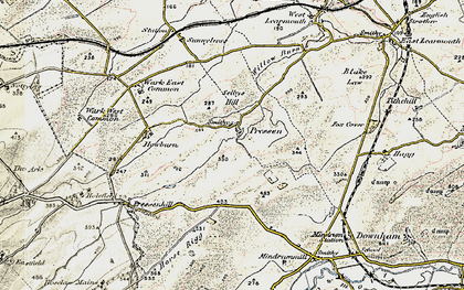 Old map of Brown Rigg in 1901-1904