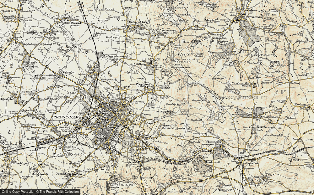 Old Map of Prestbury, 1898-1900 in 1898-1900